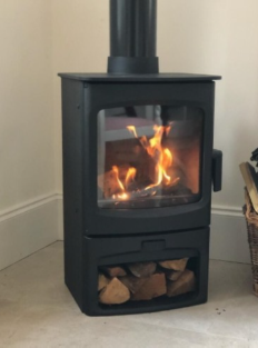 Charnwood Aire Stove with rigid twin wall installation