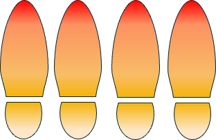 4 footprints = pretty low